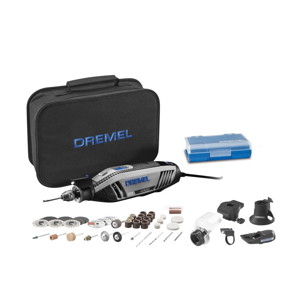 Dremel 4300-5/40 Rotary Tool Kit – 5 Attachments, 40 Accessories