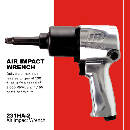Ingersoll Rand 231HA-2 1/2" Super Duty Air Impact Wrench 600 ft-lb