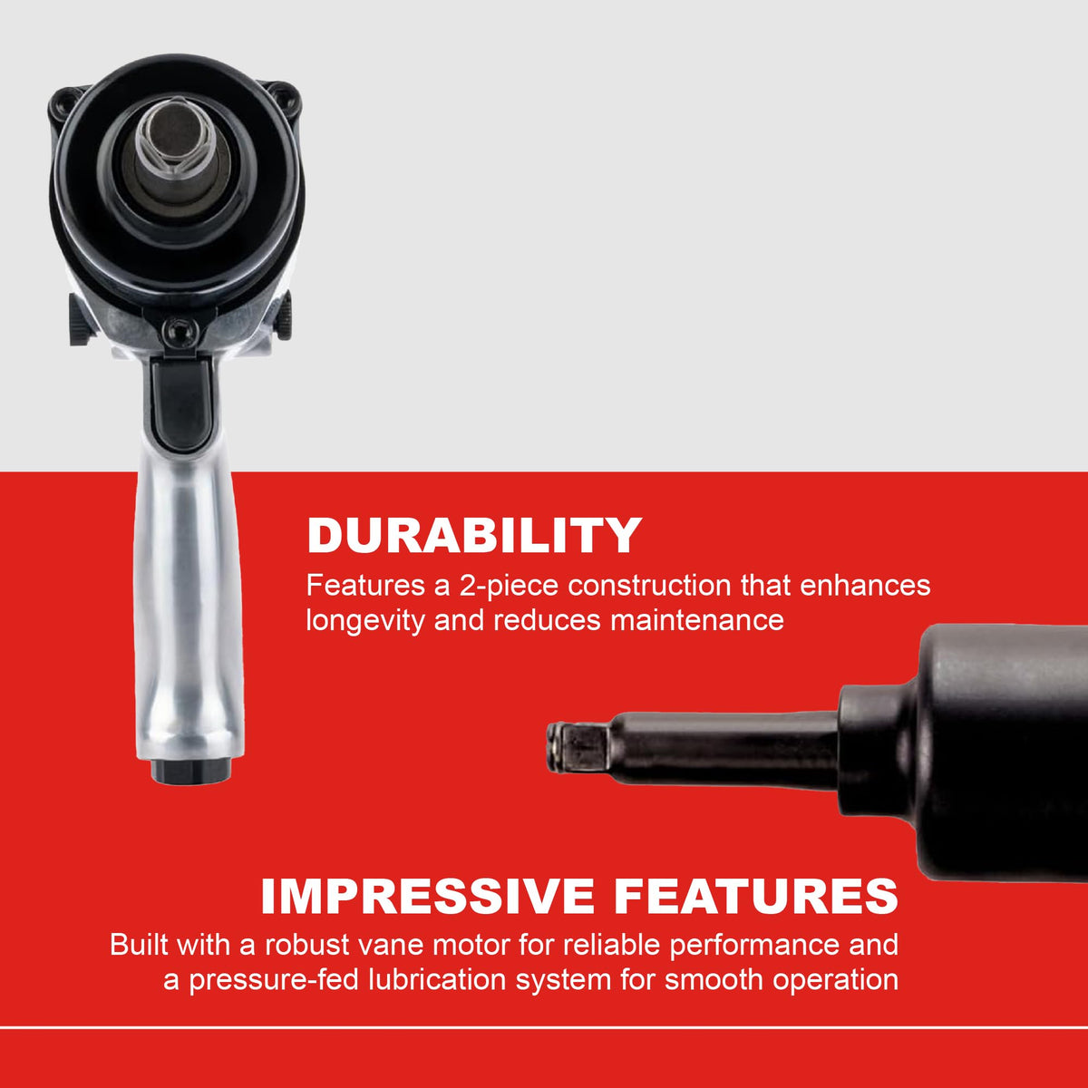 Ingersoll Rand 231HA-2 1/2" Super Duty Air Impact Wrench 600 ft-lb