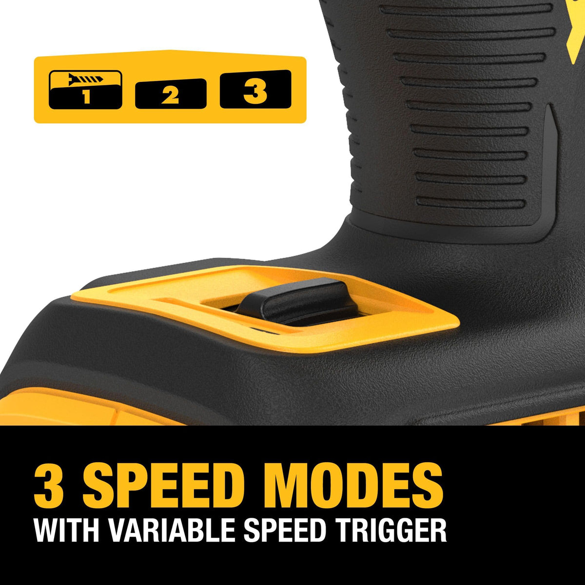 DEWALT 20V MAX XR Brushless 3-Speed Impact Driver 1/4 In DCF845B