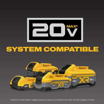 DEWALT 20V MAX Portable Tire Inflator Auto Shutoff Bare DCC020IB
