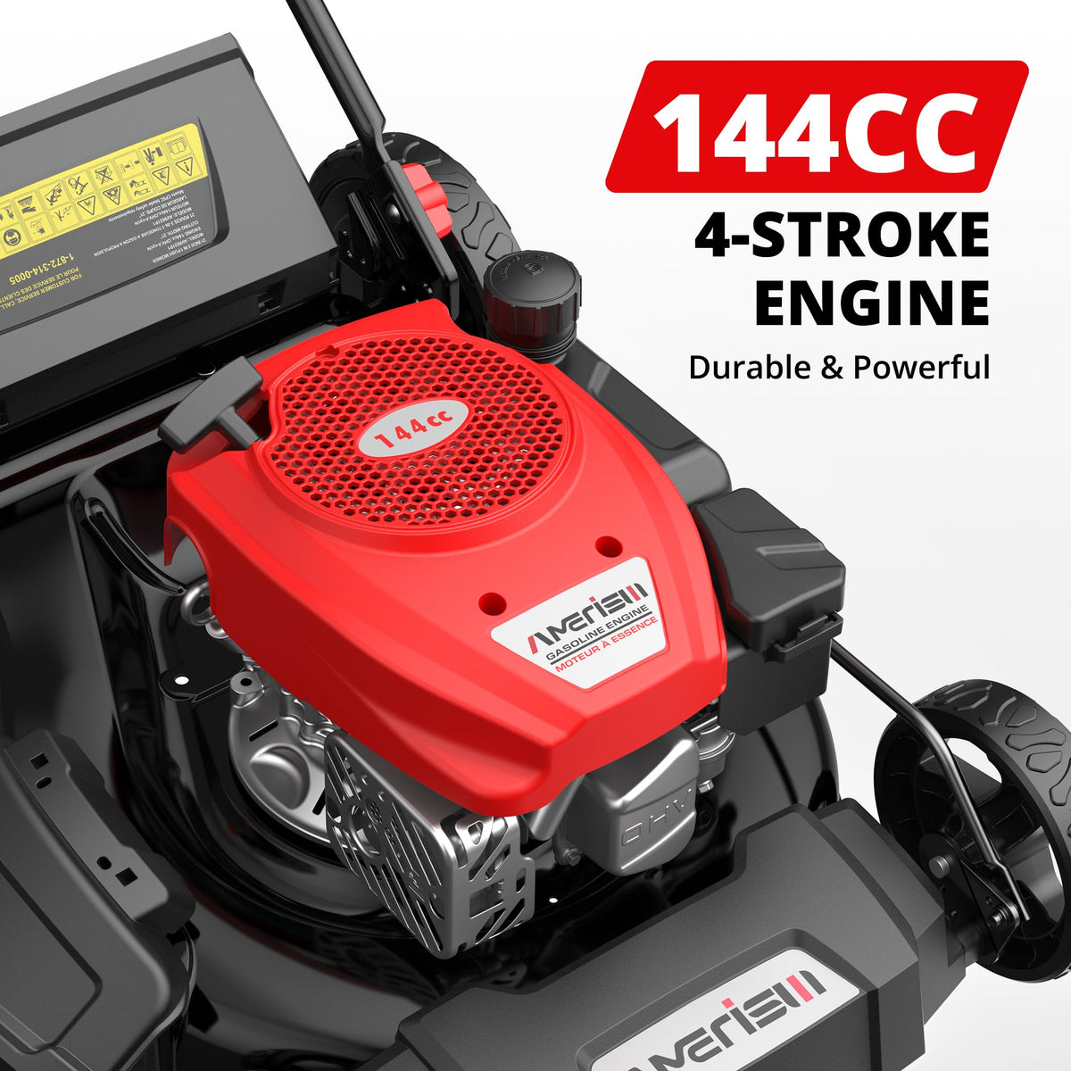 AMERISUN 21" Gas Push Lawn Mower | 144cc 4-Stroke OHV | 2-in-1