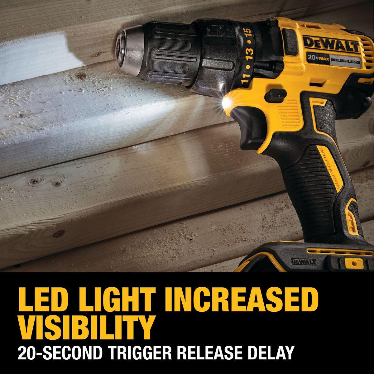 DEWALT 20V MAX Brushless Cordless Drill Driver 1/2 In DCD777D1