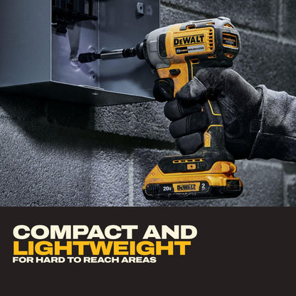 DEWALT 20V MAX Brushless 1/4" Impact Driver Kit (DCF787D1)