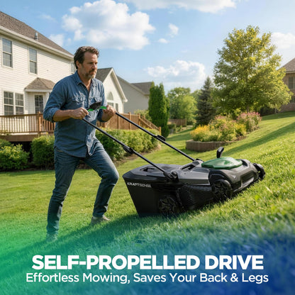 18" 20V Cordless Self-Propelled Lawn Mower | 2x5Ah | Brushless