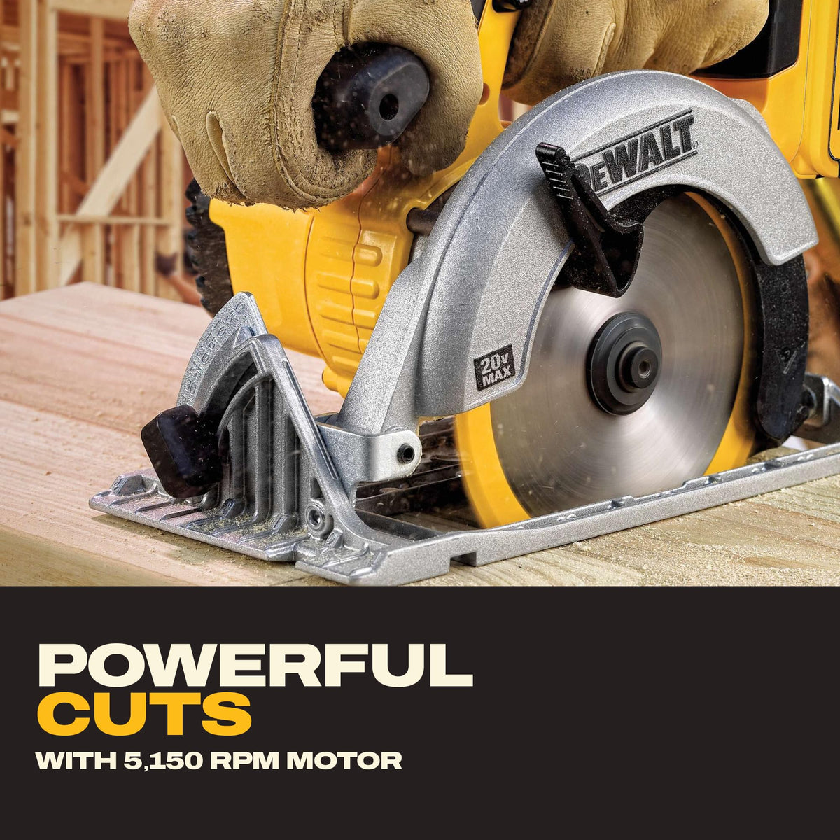 DEWALT 20V MAX 6-1/2" Cordless Circular Saw Bare Tool (DCS391B)