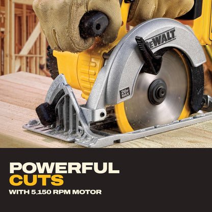 DEWALT 20V MAX 6-1/2" Cordless Circular Saw Bare Tool (DCS391B)