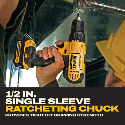 DEWALT 20V MAX Cordless Drill Driver 2-Speed 2 Batteries DCD771C2