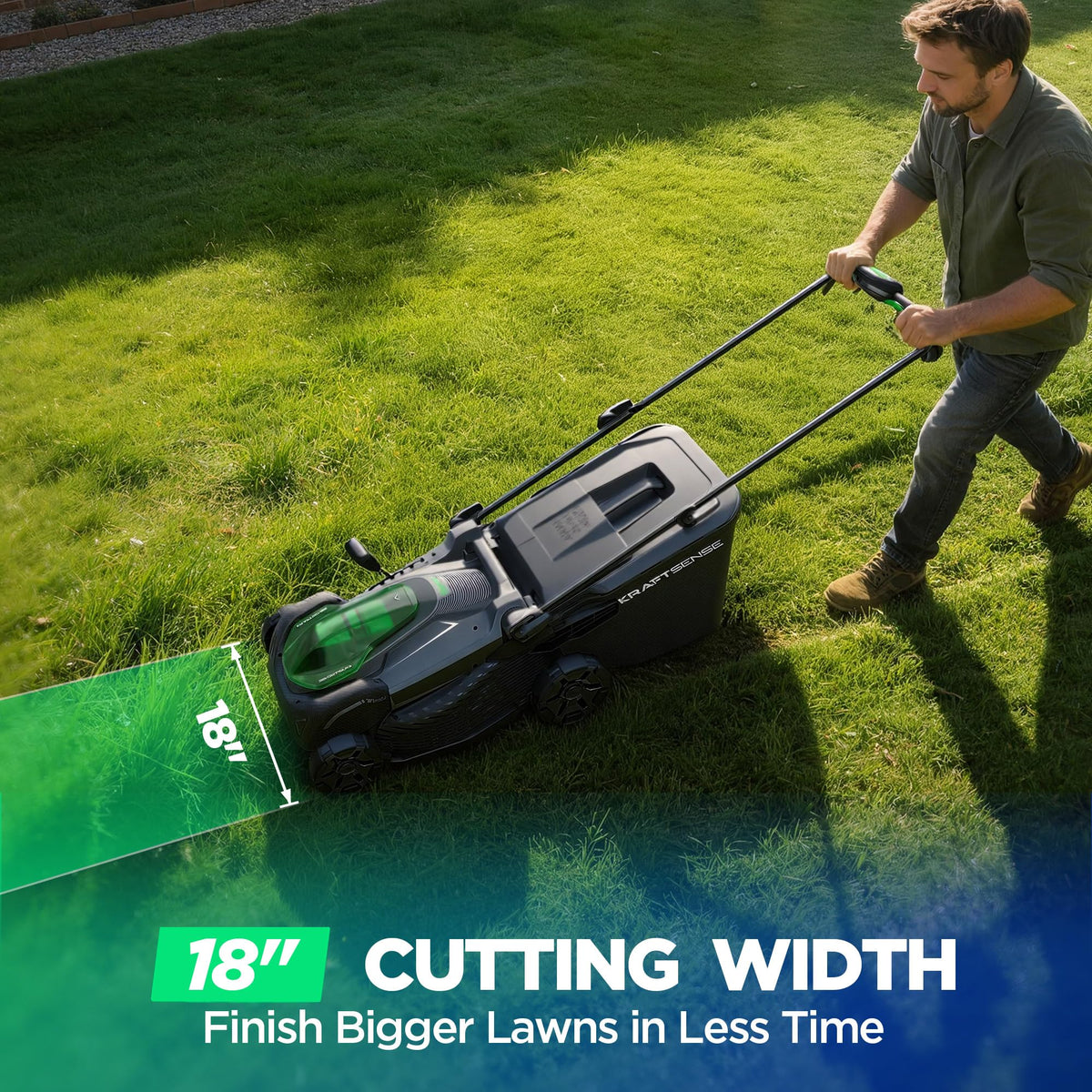 18" 20V Cordless Self-Propelled Lawn Mower | 2x5Ah | Brushless