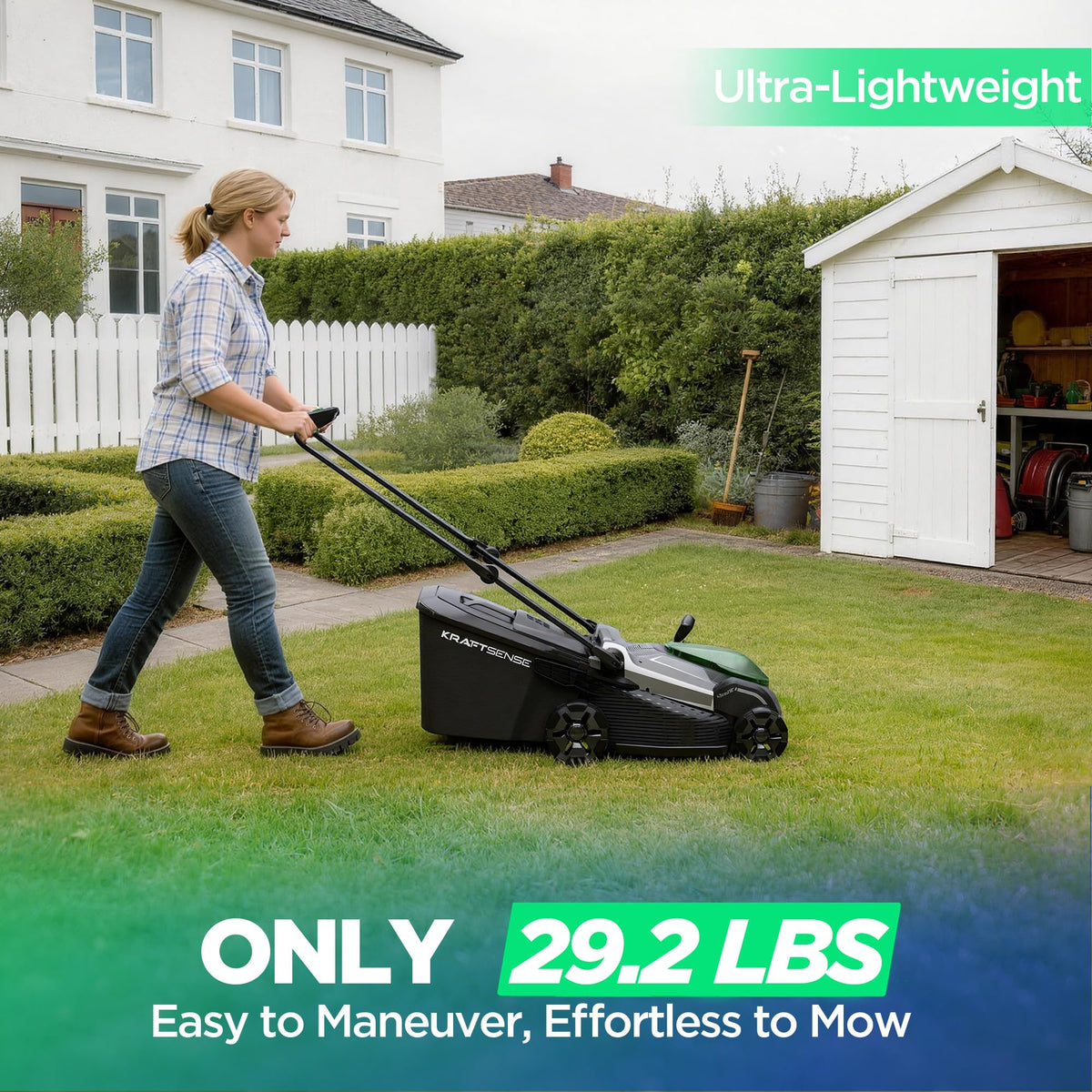 18" 20V Cordless Self-Propelled Lawn Mower | 2x5Ah | Brushless