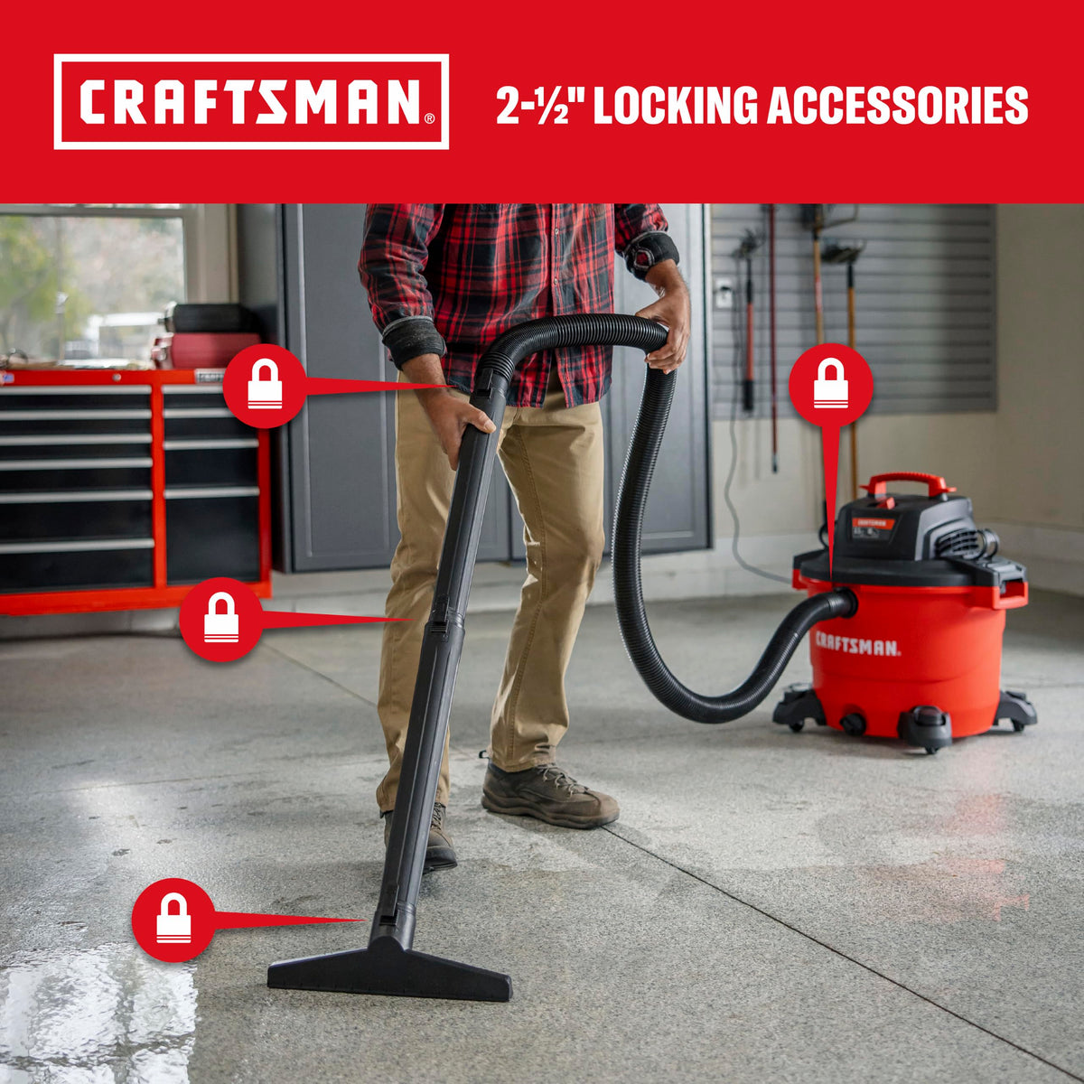 CRAFTSMAN 16-Gallon 6.5 Peak HP Wet/Dry Shop Vacuum (CMXEVBE17595)